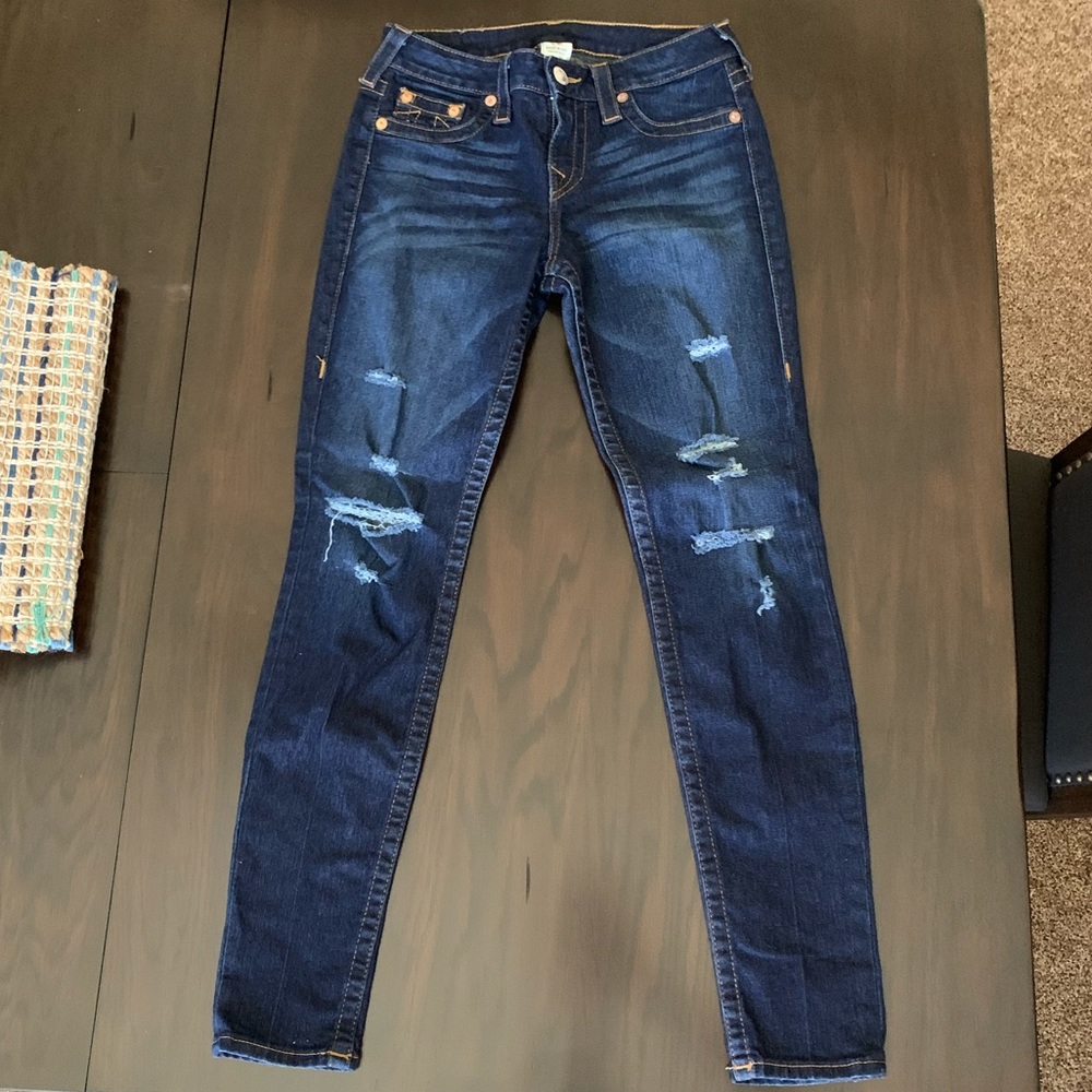 True Religion Destructed Skinny Jeans